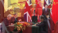 Britain And China Sign Agreements During Visit By Theresa May
