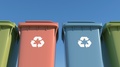Colored Container Separate Garbage Collection For Environmental Protection