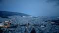 Night View Of Athens In Greece. View From The Top.