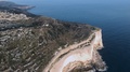 Epic View Of Mediterranean Sea And Dingli Cliffs, Aerial Drone Dolly In