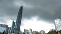 Shenzhen, China - June 2019: Time-Lapse Of Shenzhen Cityscape With Skyscrape