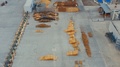 Aerial Look-Down View Of A Woodworking Enterprise (Sawmilling Industry)