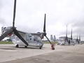 Japanese V-22 Osprey's Parked On Airstrip At Marine Corps Air Station New River