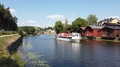 Pond5 Cruise ship on river porvoo, finland