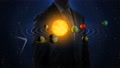 Pond5 Businessman touching sun, spread solar system, space science, 4k animation.