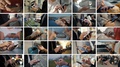 Collage Multicam Multi Camera Of Hand Using Touchscreen Smart Phone. Group