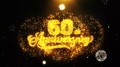 60th Happy Anniversary Wishes Greetings Card, Invitation, Celebration Firework