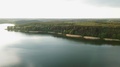 Aerial View Of Zabrody Peninsula At Wdzydze Lake In Poland.