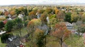 Aerial, Small Town America In The Fall Lititz, Lancaster County,