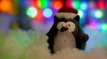 Funny Penguin With Santa Claus Cap As Christmas Decoration With Nice