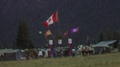 Farragut State Park Idaho Usa-1967: Canadian Flag Flies With Marching And Totem