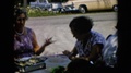 Pennsylvania-1957: People Enjoying A Meal Outside
