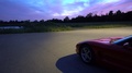 Red Sports Car Luxury Sunset Vacation Resort Night Shot Corvette Left To Rig
