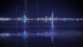 Glitch Audio Signal With Digital Noise Seamless Loop 3d Render Animation