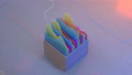 Spectrum Analyzer Shows Amplitude Of Waves Seamless Loop 3d Render Animation