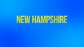 New Hampshire State Name Text Animation With Slogan Photoscenic