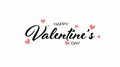 Happy Valentine's Day Typography Handwritten Calligraphy.