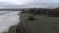 Widnes River Mersey Riverbank Waterfront Aerial View Towards Silver