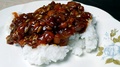 Chinese General Tsos Chicken Sweet-Sour Spicy Portion Closeup