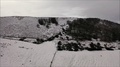 Aerial Footage Of Winter Snowfall Over Gortin Lake Within The Sperrins Of