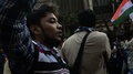 An Young Student Walking With The Procession Held In Kolkata Against Caa.