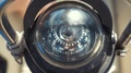 Marine Compass On A Sailing Yacht. The Compass On A Sailboat In Close Up In The