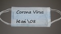 Corona Virus Text On The Face Mask