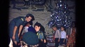 Grand Canyon Arizona-1967: Line Of Kids Walk Past Silver Decorated Christmas