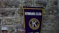 Cheyenne County Kansas-1958: Club Banner Hanging On Cobblestone On A Windy Day