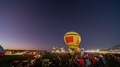 Night Fireworks Time Lapse Of The Beautiful International Balloon Fiesta