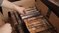 Vhs Sale Of Vintage Movies On Video Cassettes At A Flea Market