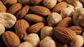 Mix Of Peeled Nuts, Cashews, Almonds, Peanuts, Hazelnuts, Healthy Nutrition