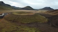 Highlands Of Iceland, Aerial With Or Crater Of Inactive Volcano And