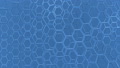 Two Hexagonal Lattices. White Hexagonal Structures On A Blue Background Are
