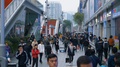 Shenzhen, China - 18 November 2019: Popular Shopping Street
