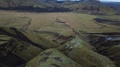 Aerial View Of Volcanic Slopes, Mountains And Valley In Highlands Of