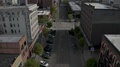 Cars Parked Outside Closed Buildings In Downtown Tacoma, Washington During