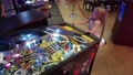 Broomfield Colorado-2019: Little Girl Playing Pinball In An Arcade Room