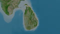 Batticaloa Extruded. Sri Lanka. Satellite - 852x480px