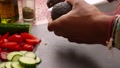 Closeup Of Person Hands Preparing Vegetables For Vegan Dish - 25 Se