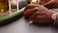 Close Up Person Hands Preparing Vegetables For Vegan Dish - 25 Se