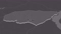 Treinta Y Tres Extruded. Uruguay. Stereographic Bilevel Map