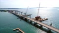 Aerial View Of Construction On A Bridge In Florida