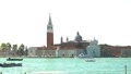 Various Tour Boats Passing In Front Of Torre Dell' Orologio, Tower Of