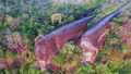 Aerial View Of Three Whales Rock In Phu Sing Country Park In Bungkarn, Thailand