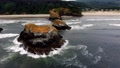 Settling Scenic Of Well-Formed Minerals On Oregon Coast