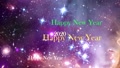 Happy New Year 2020 Colorful Rainbow Text And Galaxy Background
