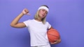 Young Basketball Player Woman Feels Proud And Self Confident, Example To Follow