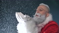 Greeting Of Happy Funny Santa Claus, Congratulation New Year, Christmas Holidays