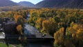 Drone: Roaring Fork River In Basalt, Colorado In The Fall